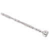 Kiotos Tige à urètre percée Shower Head 13cm - Diamètre 7mm